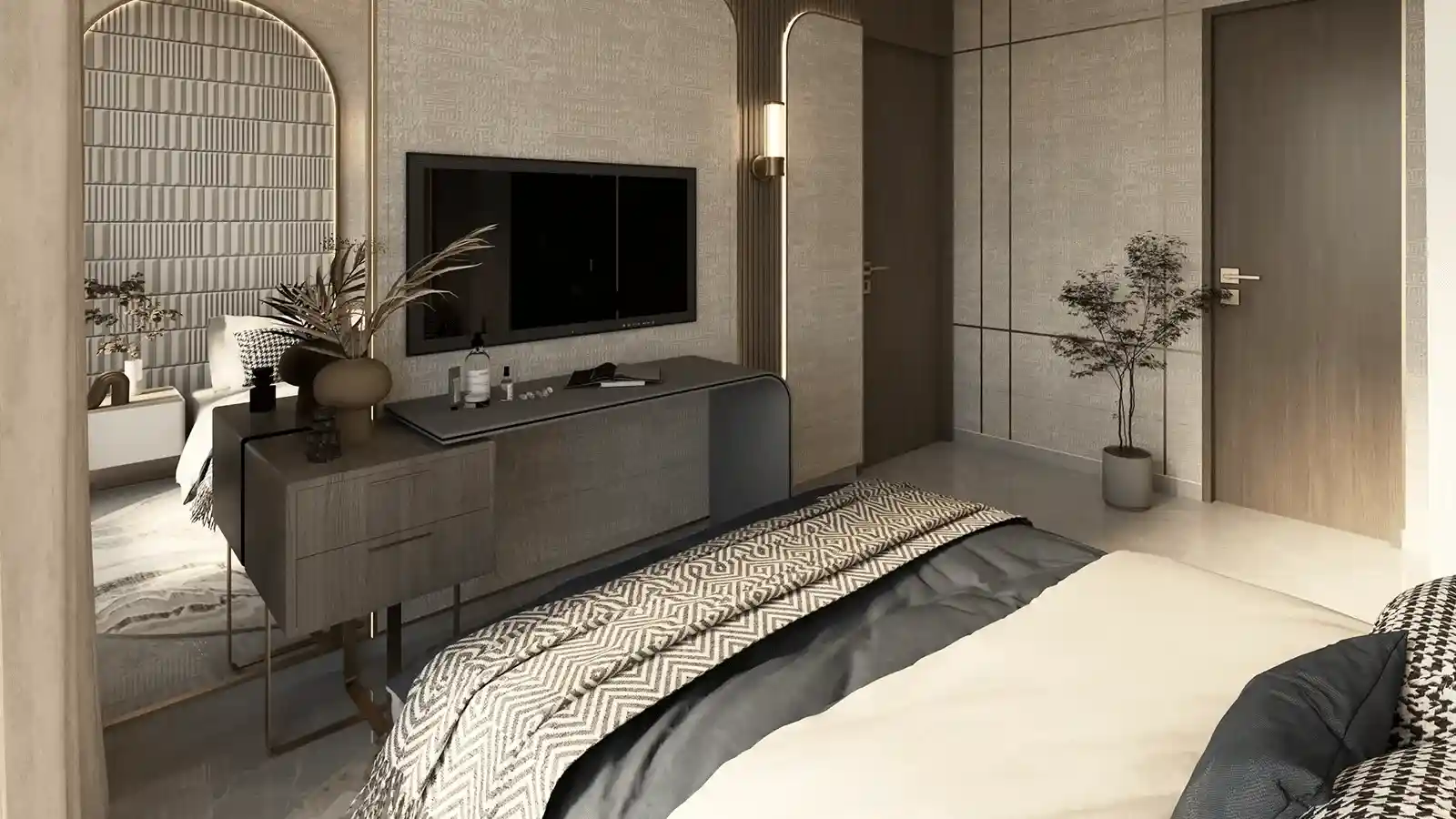 Comfortable Bedroom at Sattva Sanio