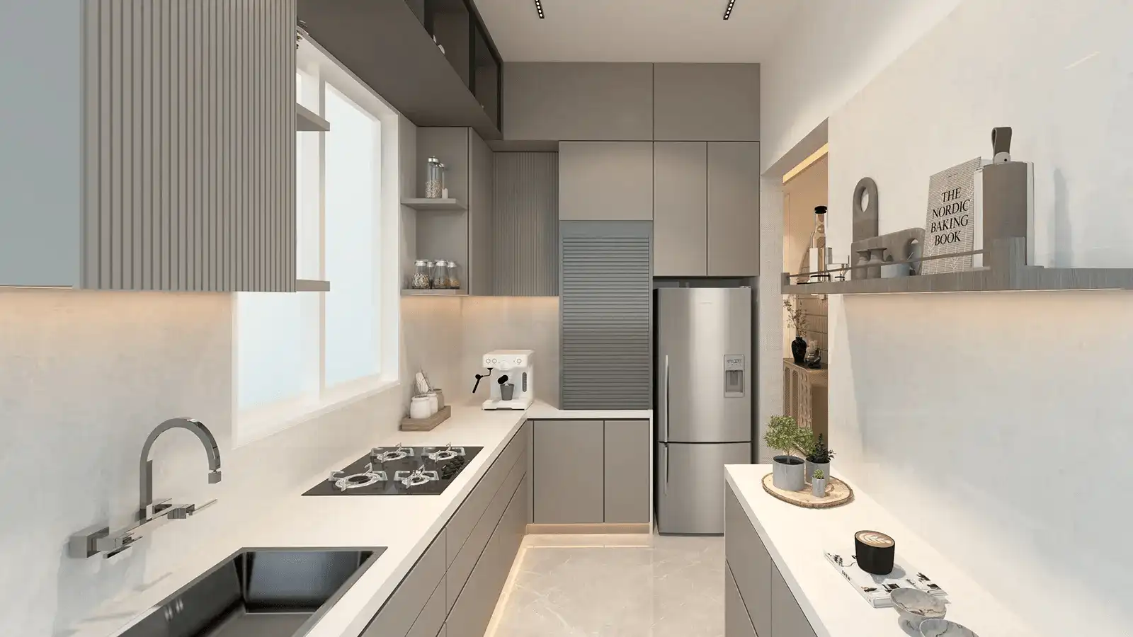 Modern Kitchen at Sattva Sanio