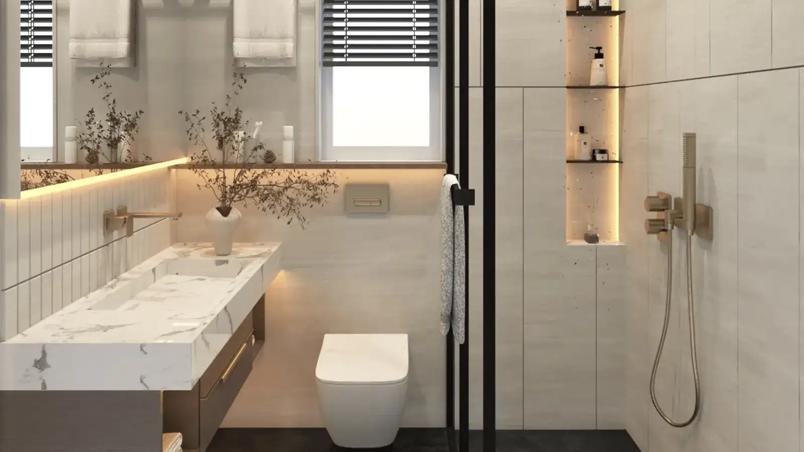 Luxurious Bathroom at Sattva Sanio